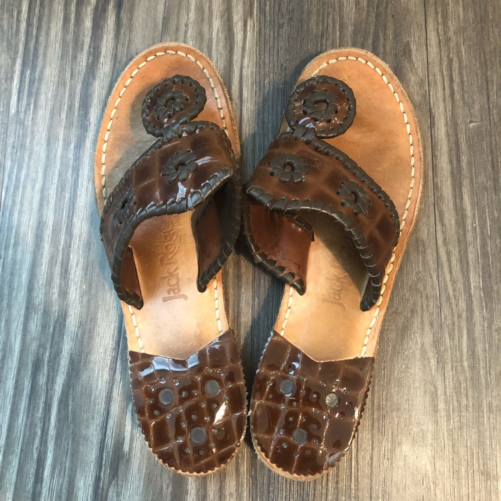 Jack Rogers Classic Navajo Sandals in Brown